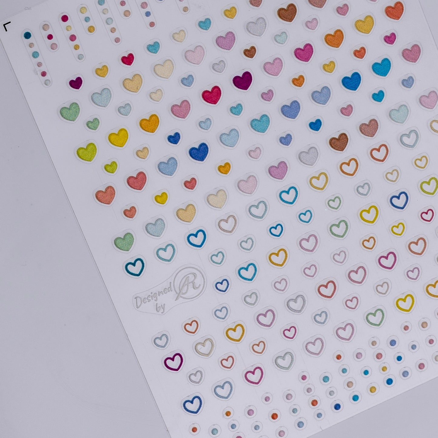 Hearts & Dots Nail Stickers (Multi)