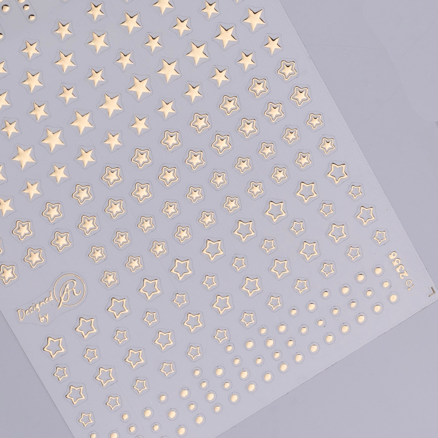 Stars & Dots Nail Stickers (Gold)
