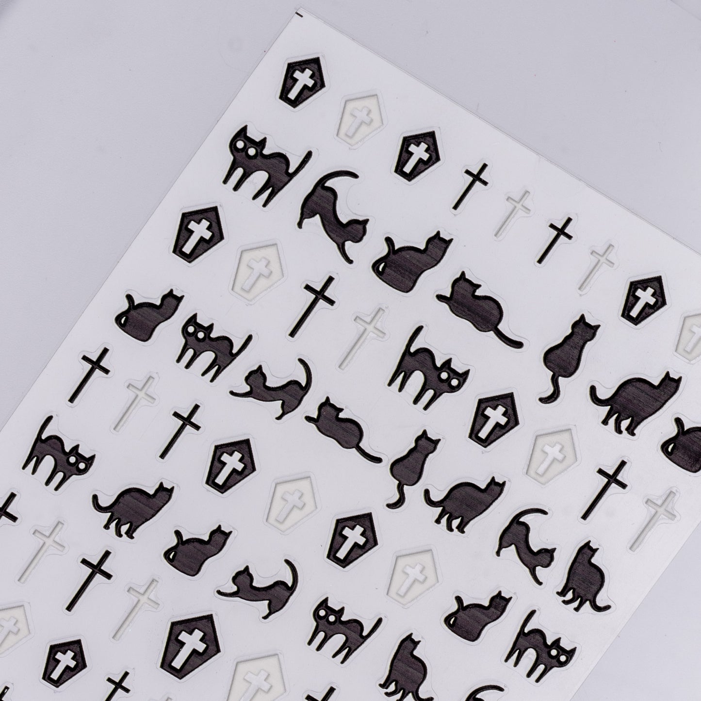 Cats & Coffins Nail Stickers