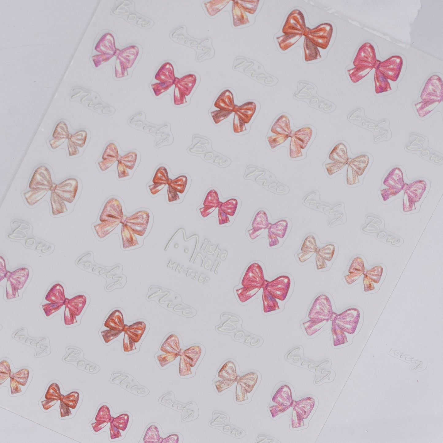3D Bow Nail Stickers