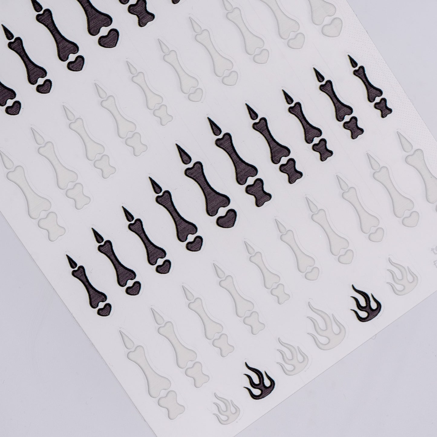 Small Phalanges Nail Stickers (Black & White)