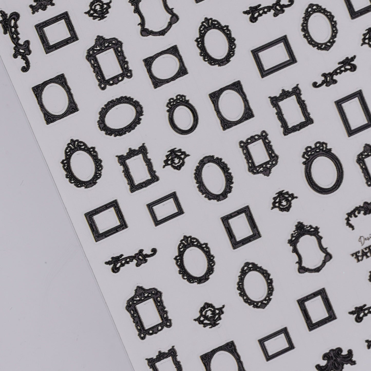 Small Frame Nail Stickers (Black)