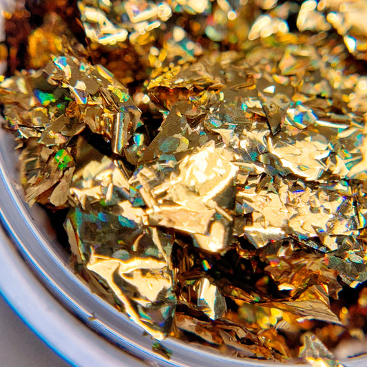 Gold Holo Glimmer Flakes