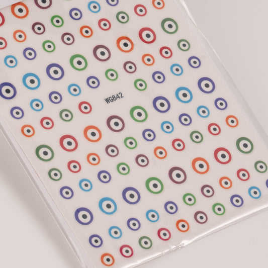 Multi Evil Eye Nail Stickers